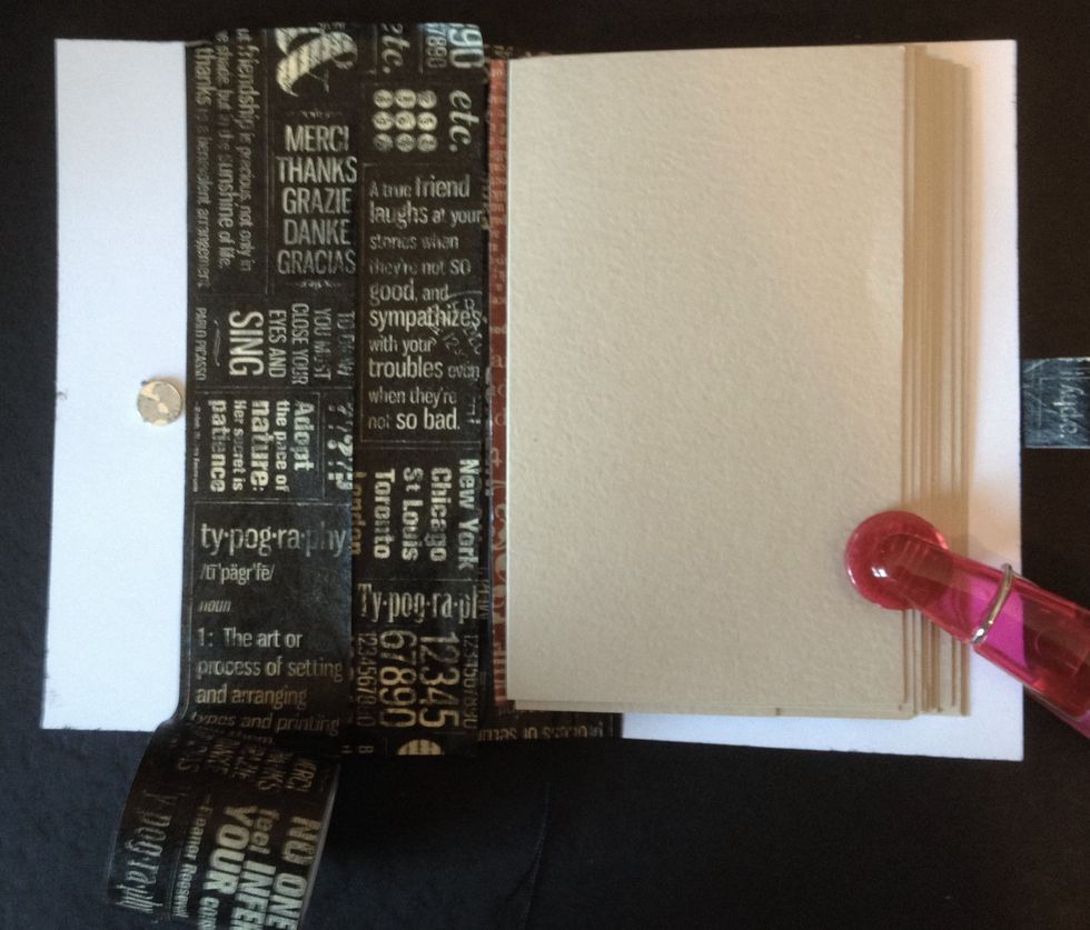 Also used washi tape to cover up the inside and hide the other magnet.