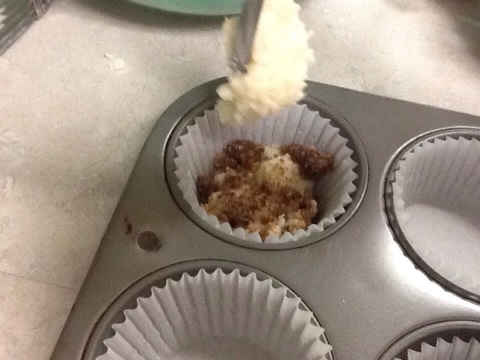 Alternate: Batter, Topping ,Batter ,Topping..