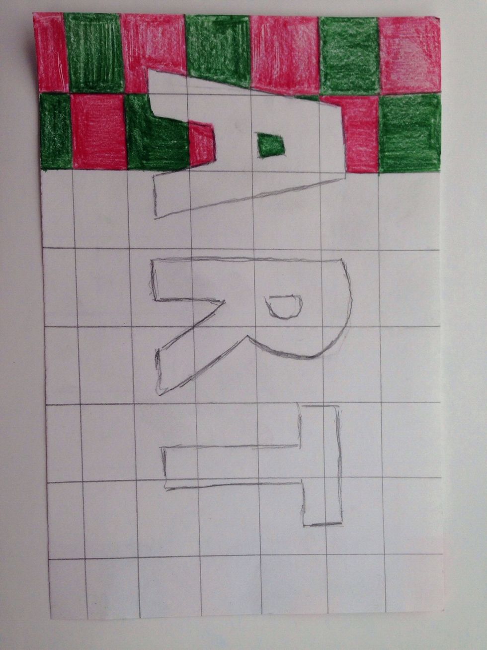 Alternate the starting color of the next row to create a checkerboard pattern.