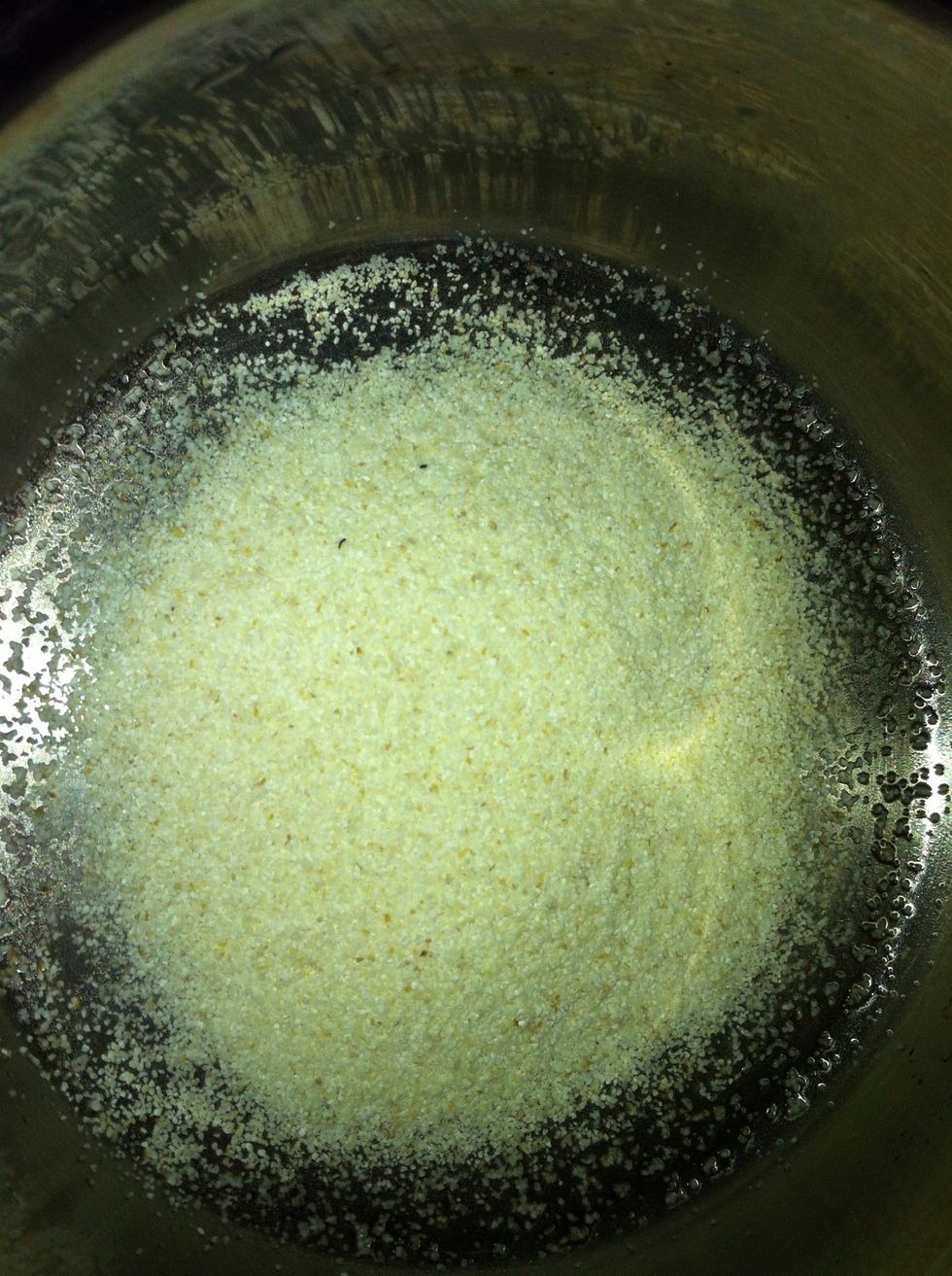 Alternatively add 1/4 cup Semolina to 1/2 cup water