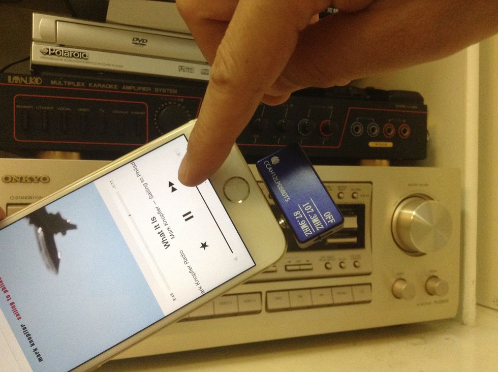 Alternatively, you can use the iPhone 6 as a remote control of your home surround sound system.