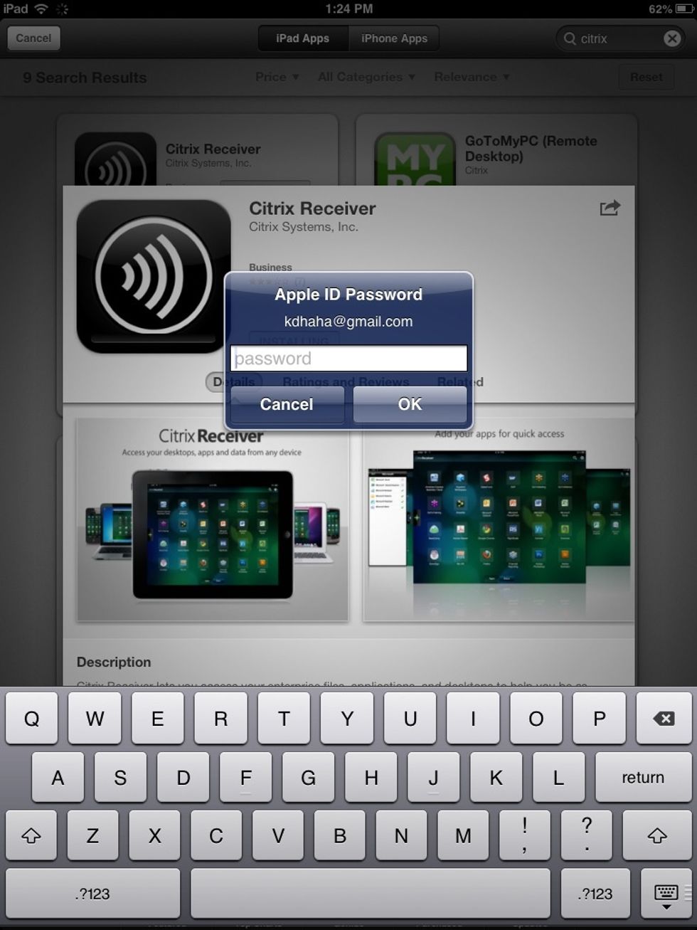 Although it is free, you will still need to enter your iTunes account password to confirm the download / transaction.