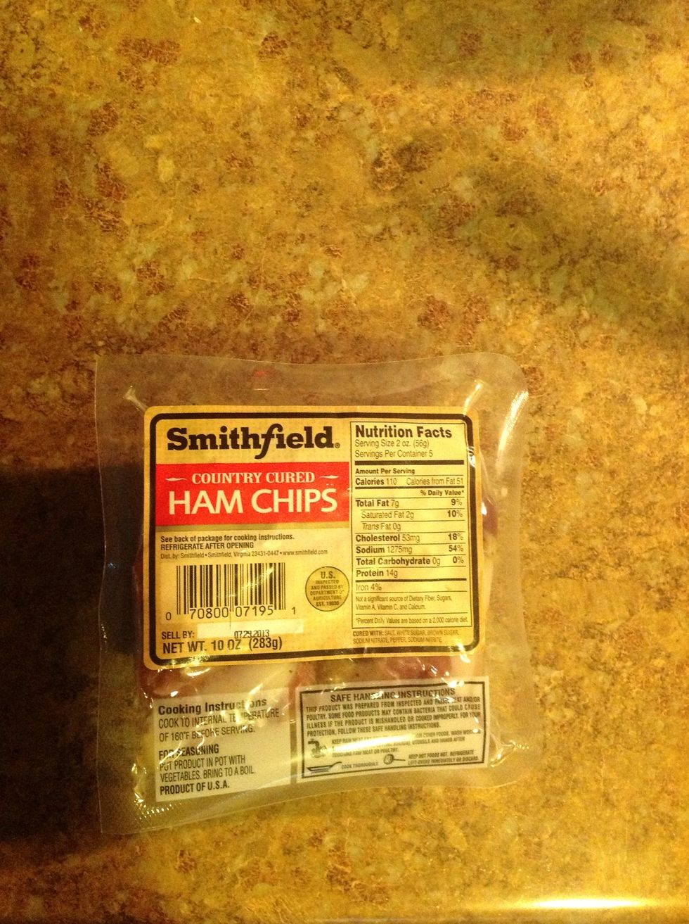 Although, my grandmother used crackling pork (chicharron) I used this salted pork but you can use any salted pork including Bacon. It all depends what is available at your local grocery store