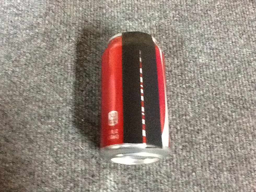 Aluminum beverage cans, rinsed out.