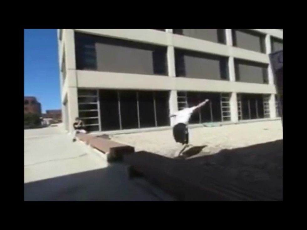 Always land with knees bent and on the balls of your feet.