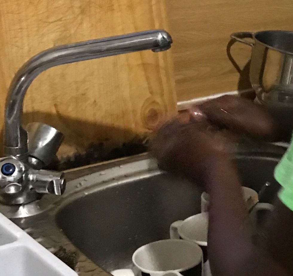 Always remember to wash your hands before making the dish