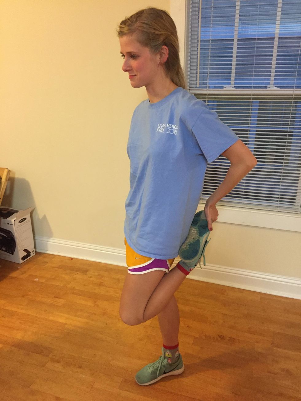 Always stretch before and after you work out.