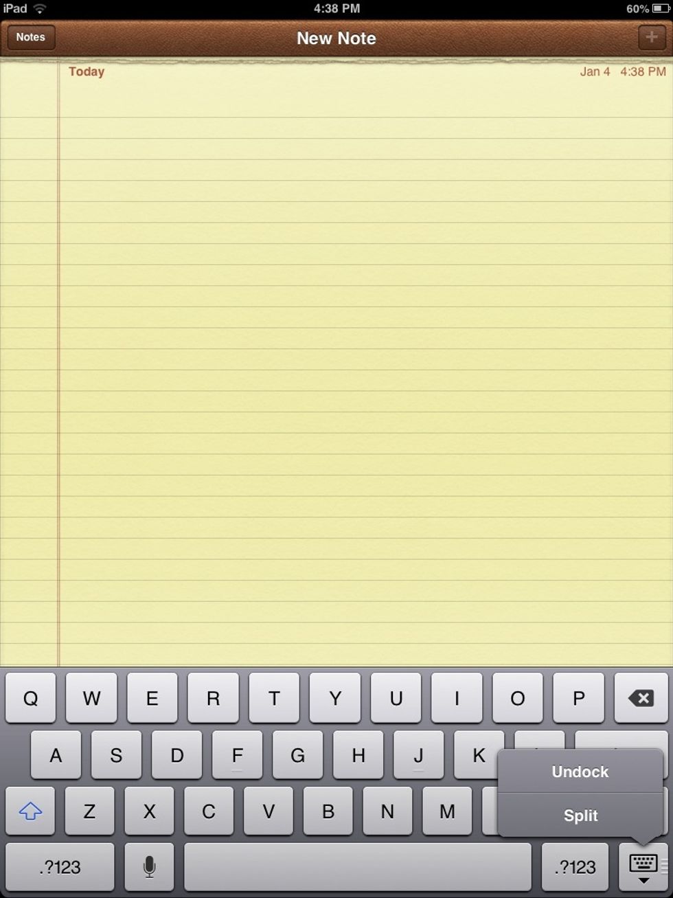 An alternate way is holding down the 'down keyboard key' at the bottom right of your keyboard. you can then pick which style you like (I prefer placing my fingers on the keyboard and sliding them)