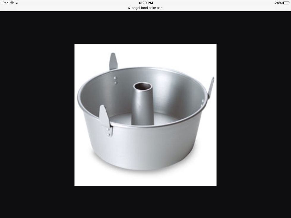 An Angel Food cake pan is used to make cake. I can use this to make cake