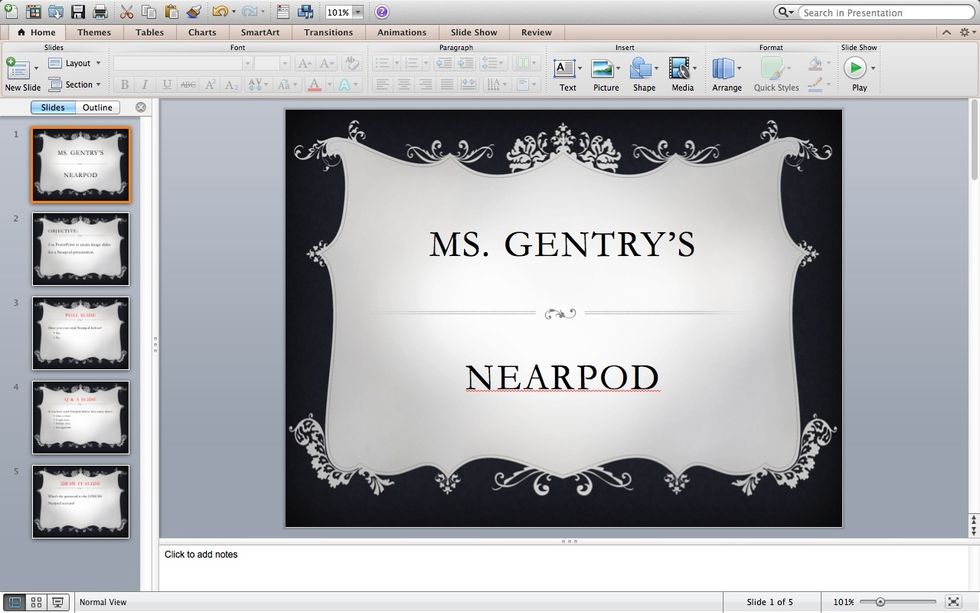 powerpoint presentation about nearpod