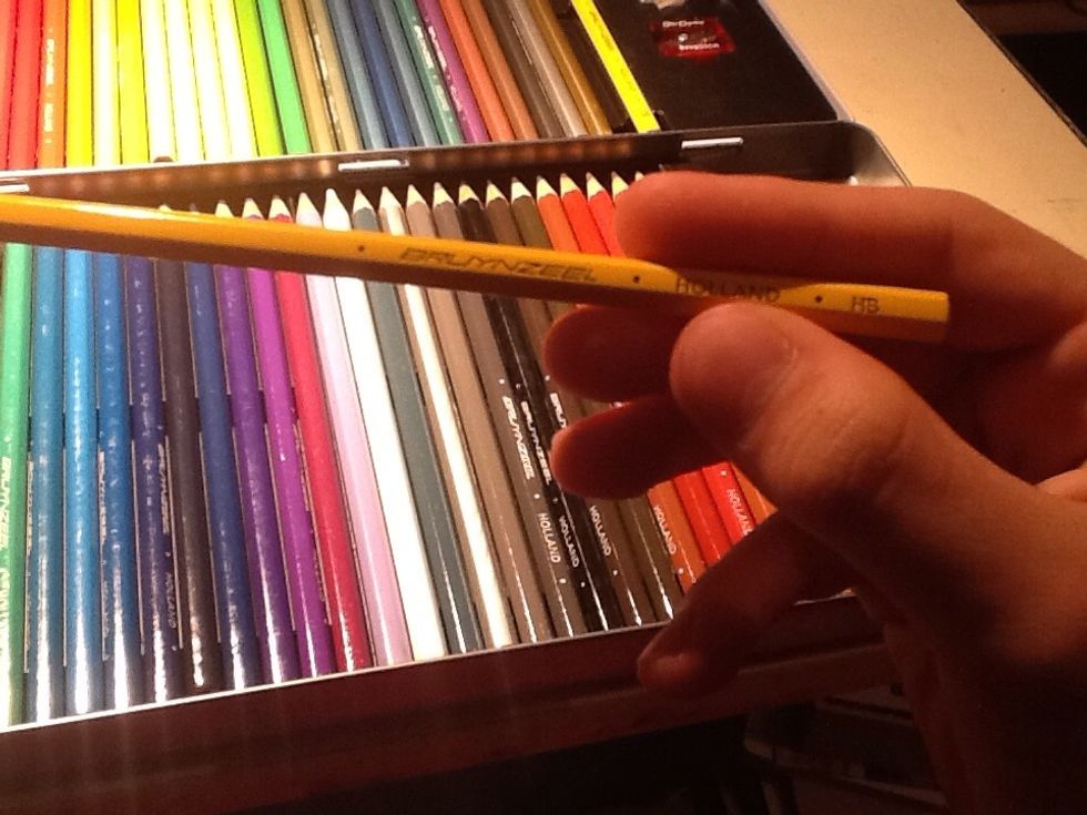 An HB pencil will be good enough for now :)
