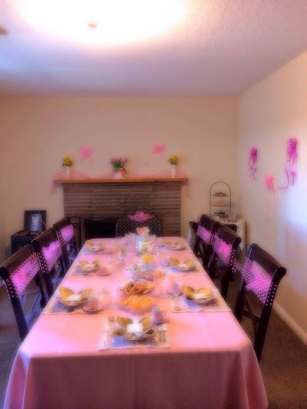 An hour before party start arranging the food in the serving platters