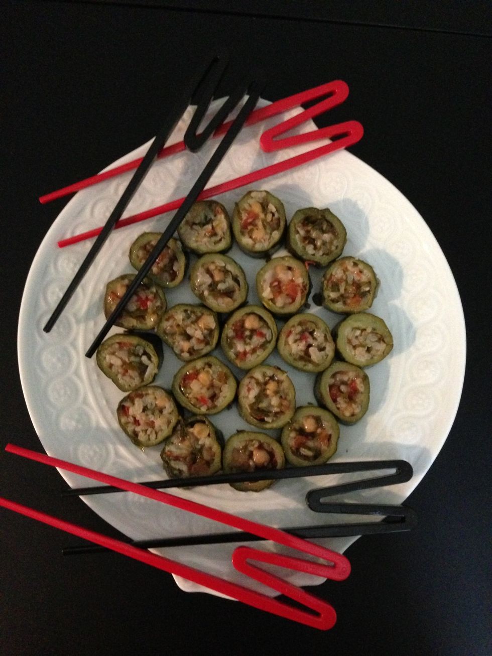 An idea I serve them with dipsticks to share like sushi. Just for fun...