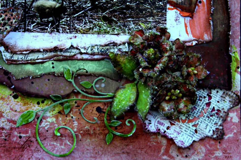 An optional step is to add Diamond Dust to your flowers.