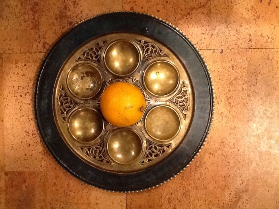 An orange sometimes is placed on the seder plate as a gesture of solidarity with both women and the gay community.