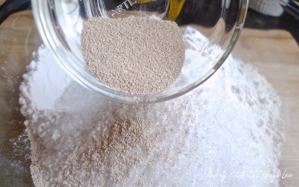 And 1 1/2 teaspoon instant yeast.