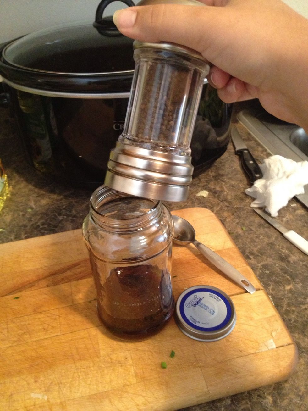 And 1/4 teaspoon pepper.