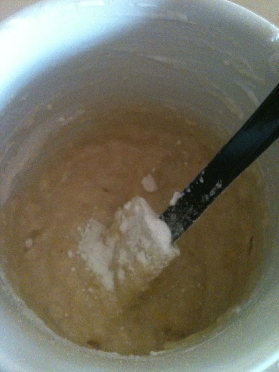 And 1/8 teaspoon baking powder