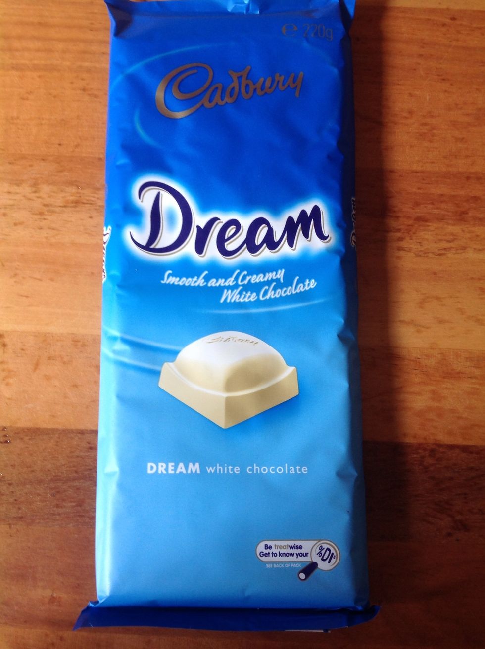 And 1 block of white chocolate