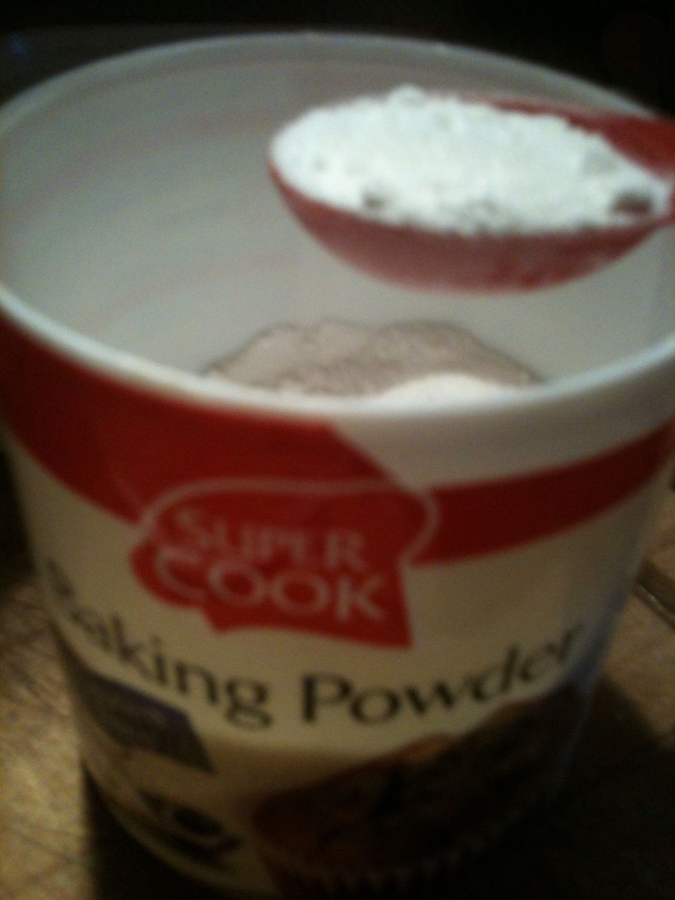 and 1teaspoon of baking powder!! ;)