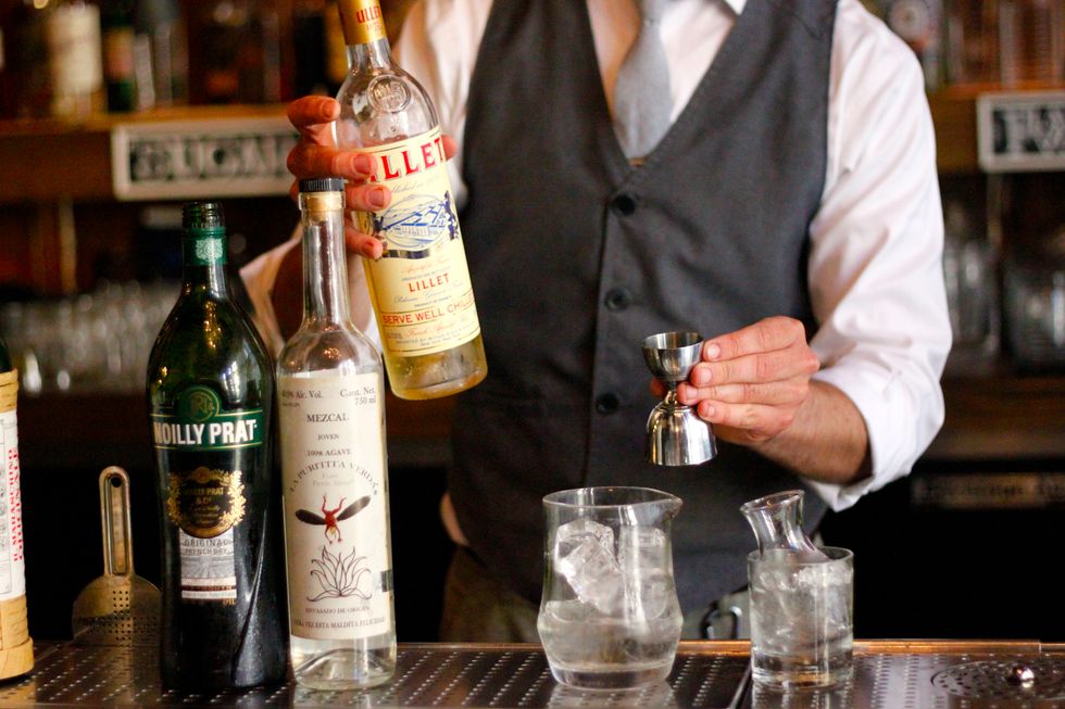 And .25 oz. Lillet Blanc