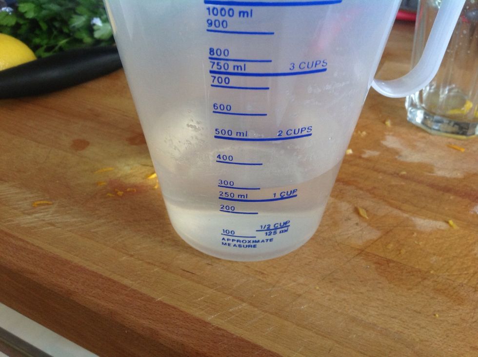 And 300ml of water