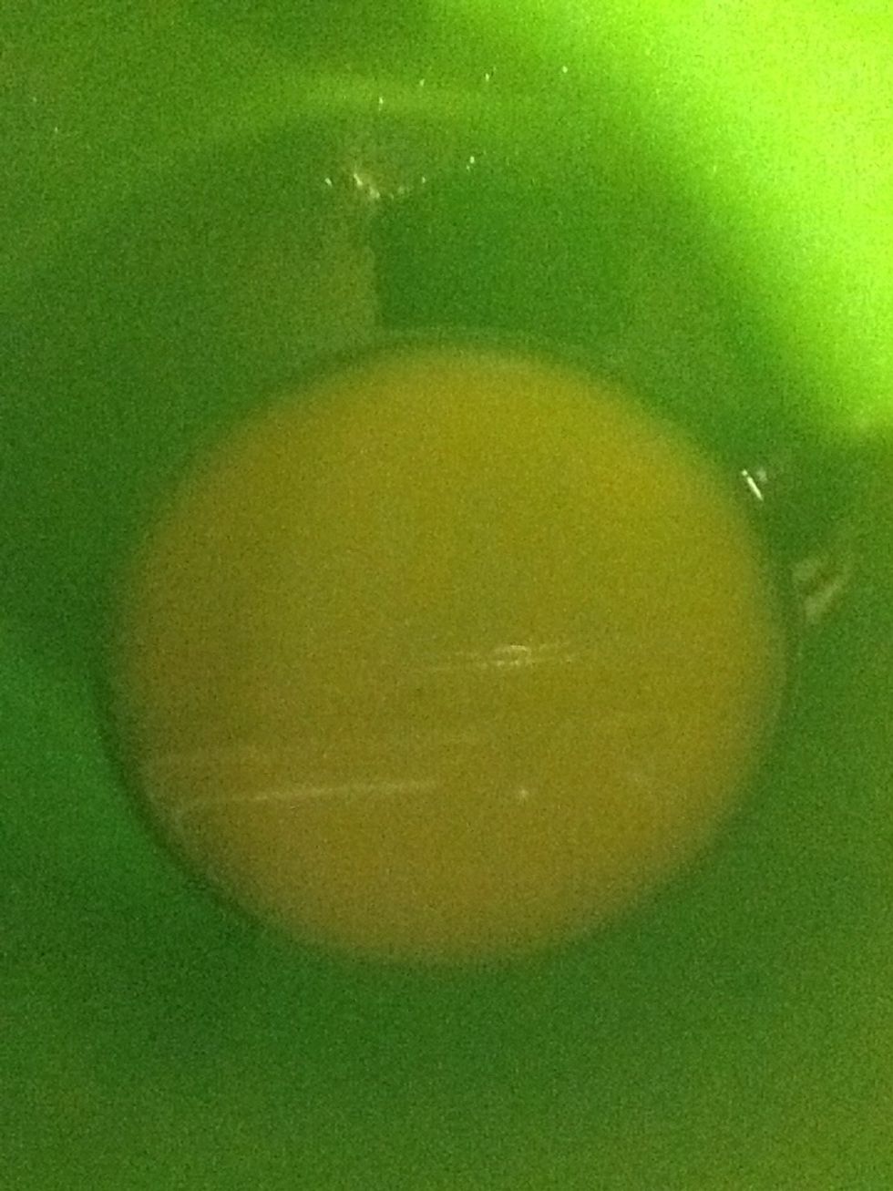 And 6 tbs of melted butter. Add the butter to a bowl and mix till light and fluffy