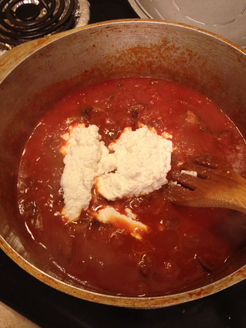 And a big dollop of ricotta.