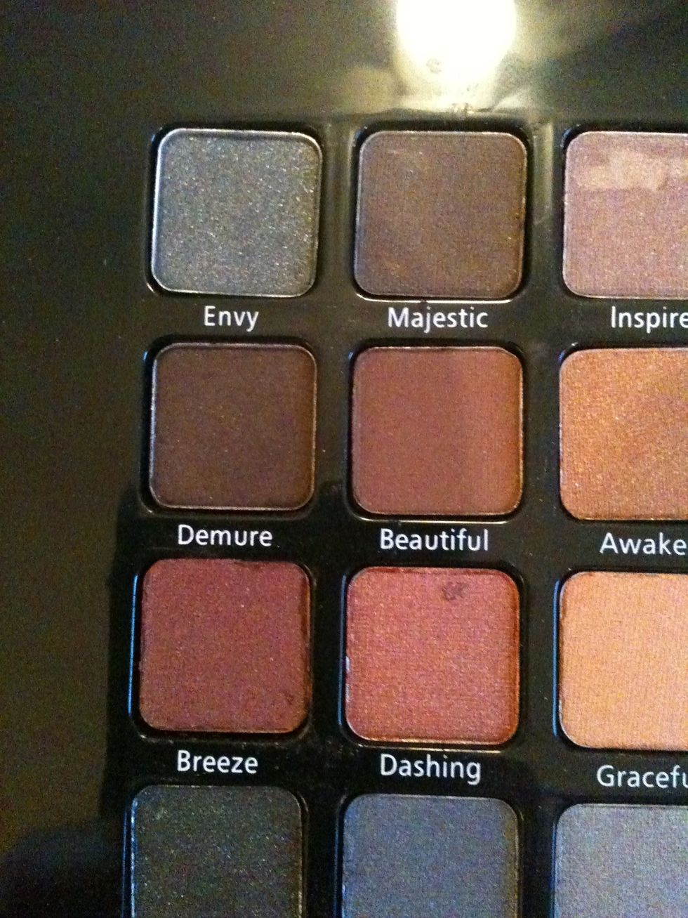 And a brown tone. I'm using Demure.