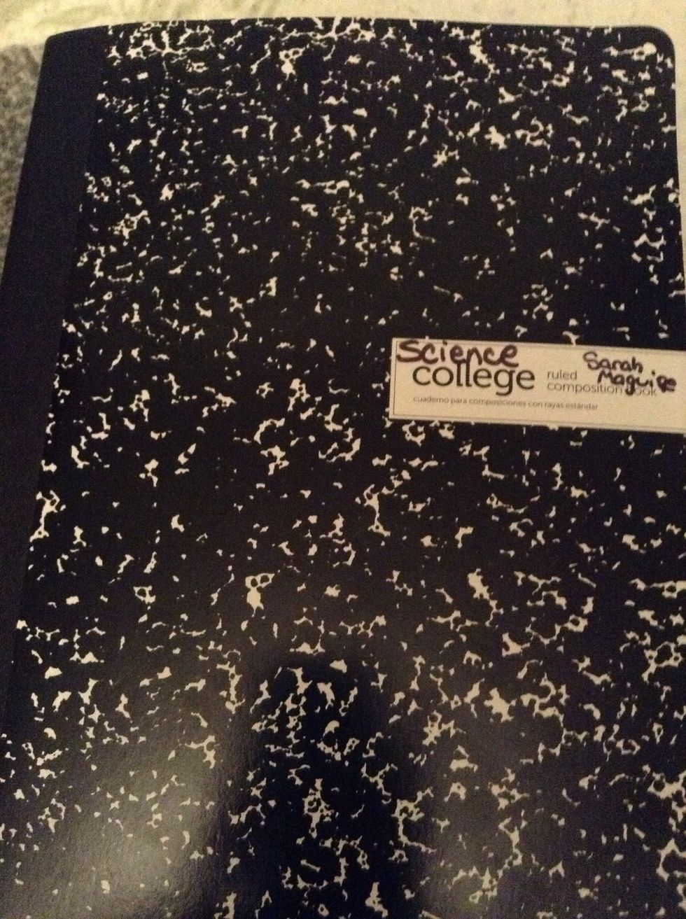 And a composition notebook