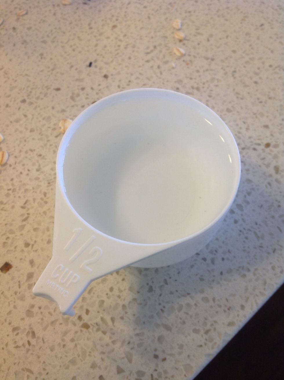 And a half with water