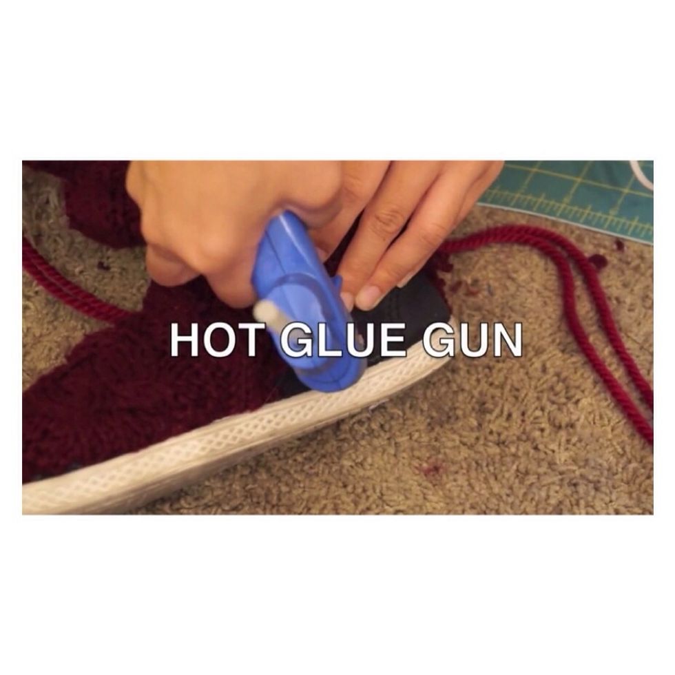 And a hot glue gun