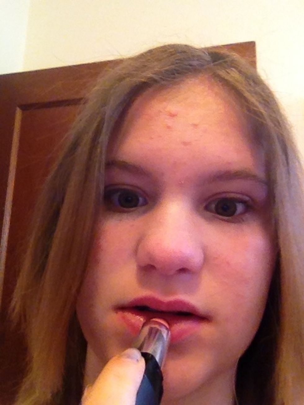 And a light pink lipstick\ud83d\udc84 (Revlon Colorburst Lipstick in Pink Sugar. Yes, it does smell like Pink Suger\ud83d\ude0f)