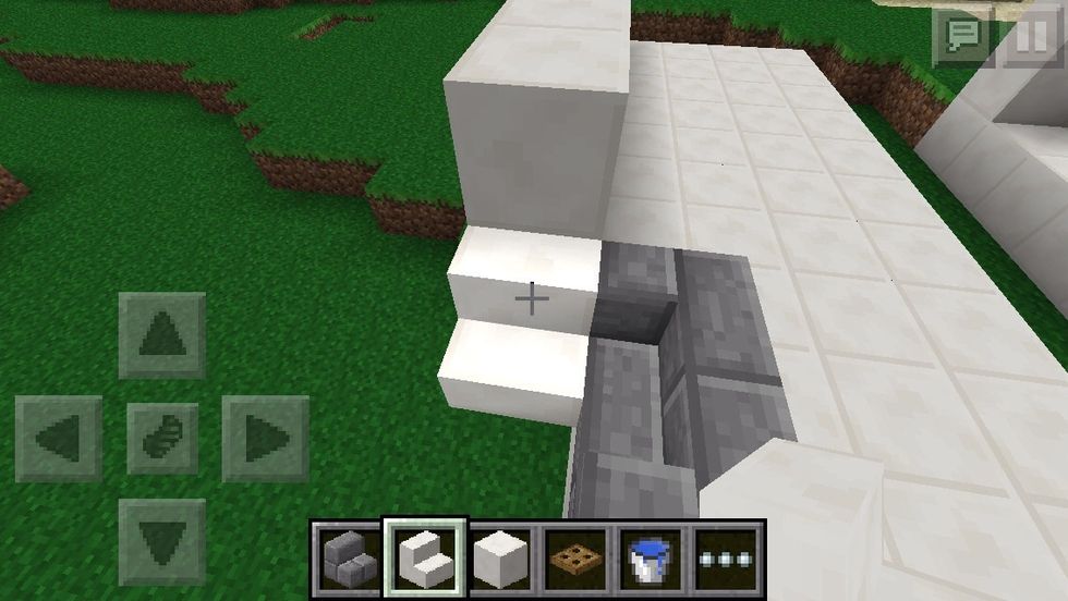 and a quartz one as part of the wall