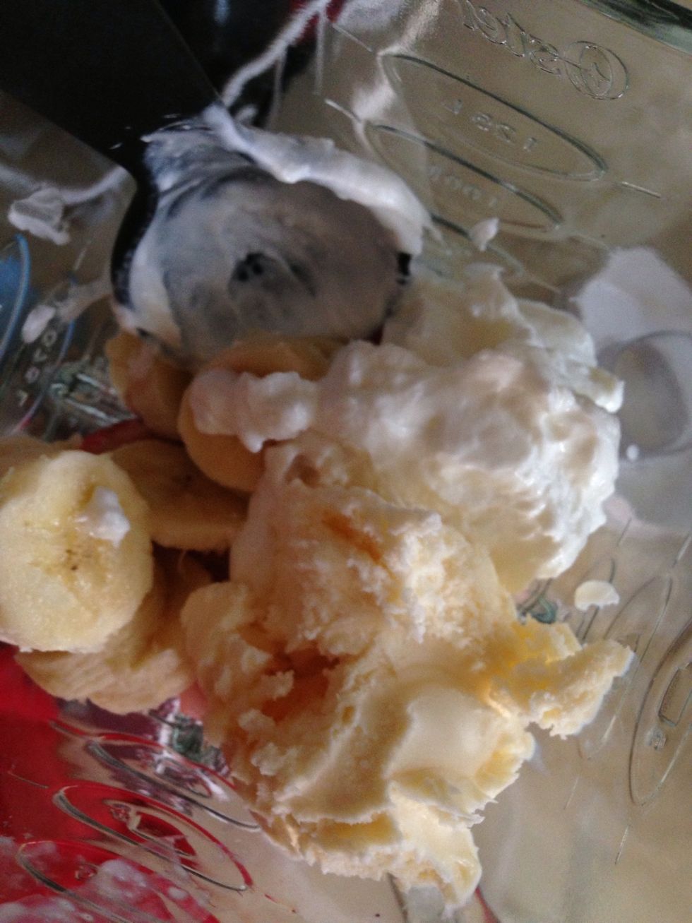 And a scoop of low fat vanilla ice cream