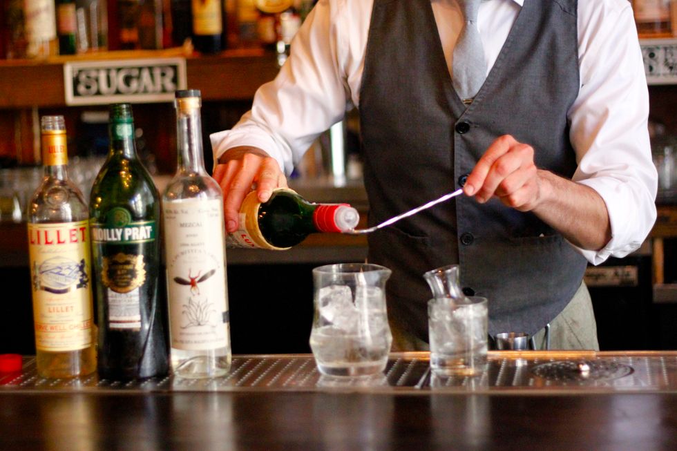 And a spoon of Luxardo Marascino liqueur