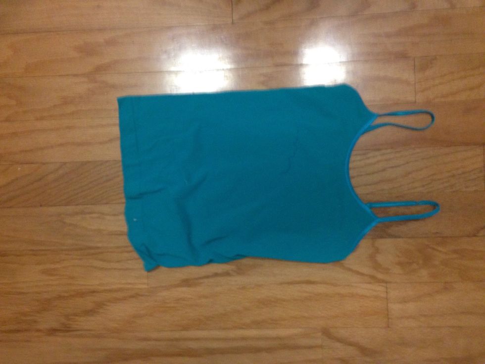 And a tank top this one is a spandex material