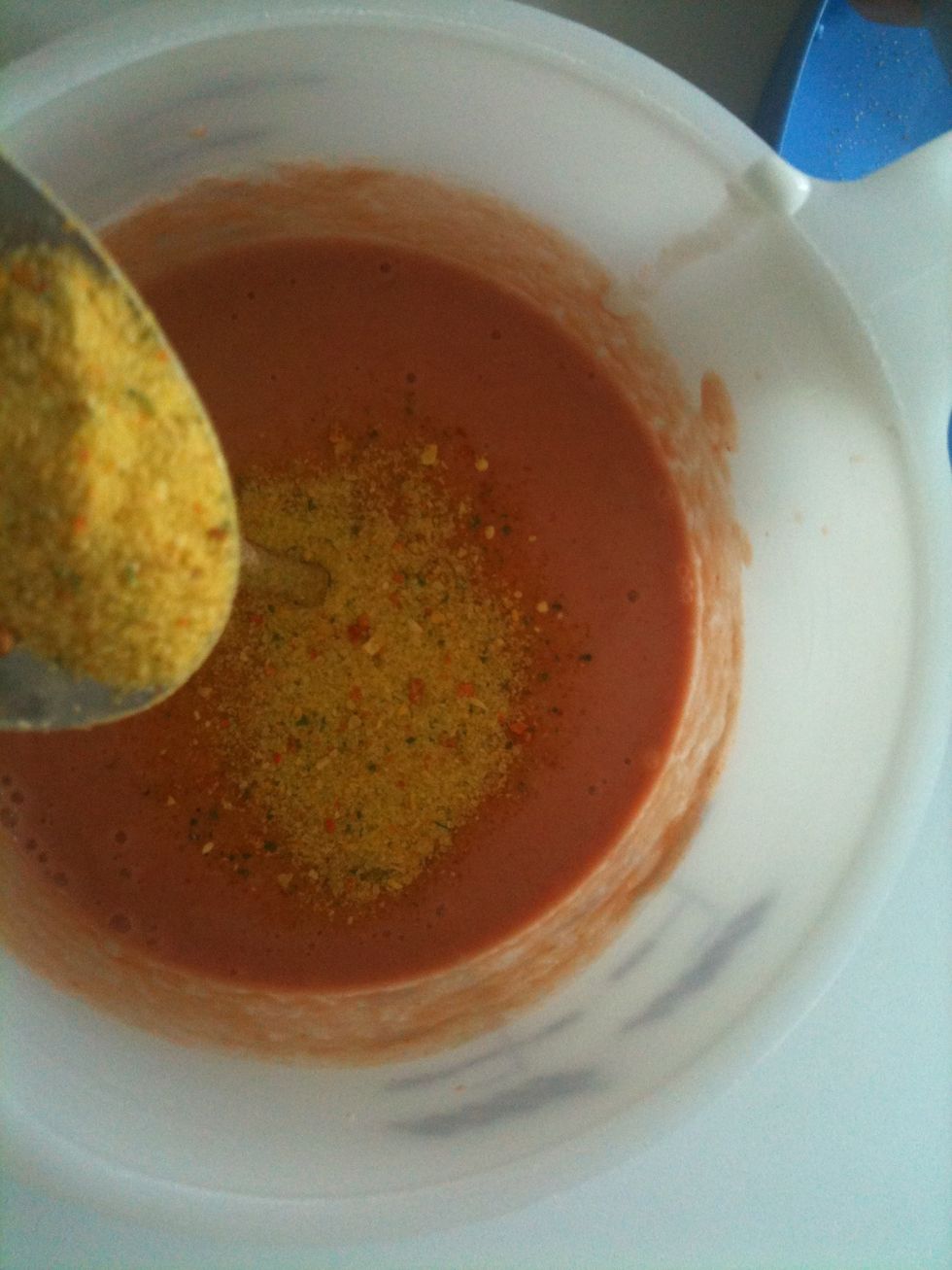 And a tbsp of vegeta and few pinches of salt