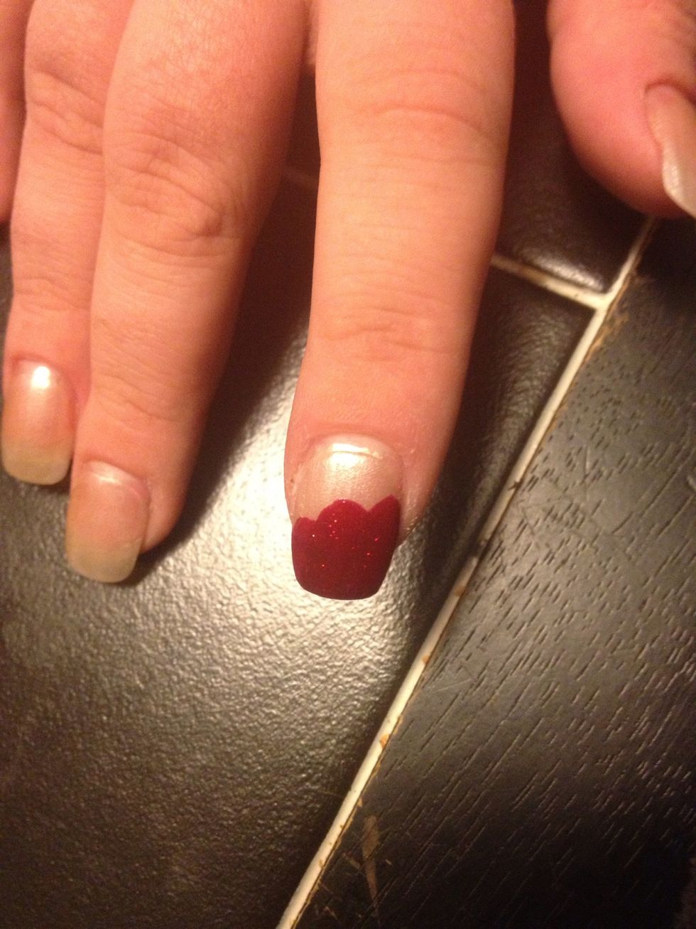 And a third. These should not be the same height, however they should all be equally thick.