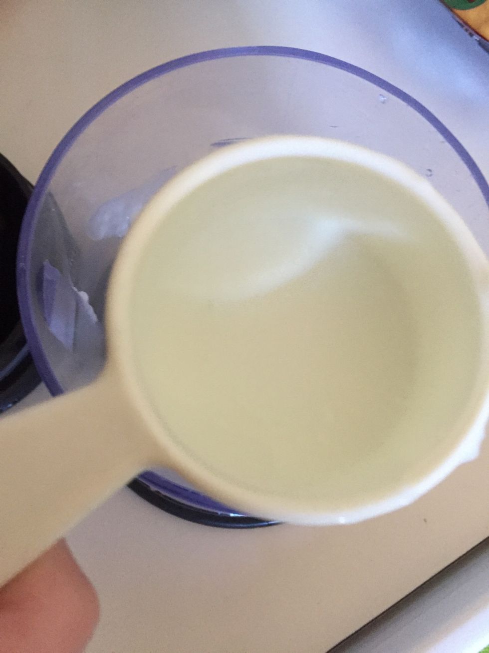 And add a 1/4 cup of water