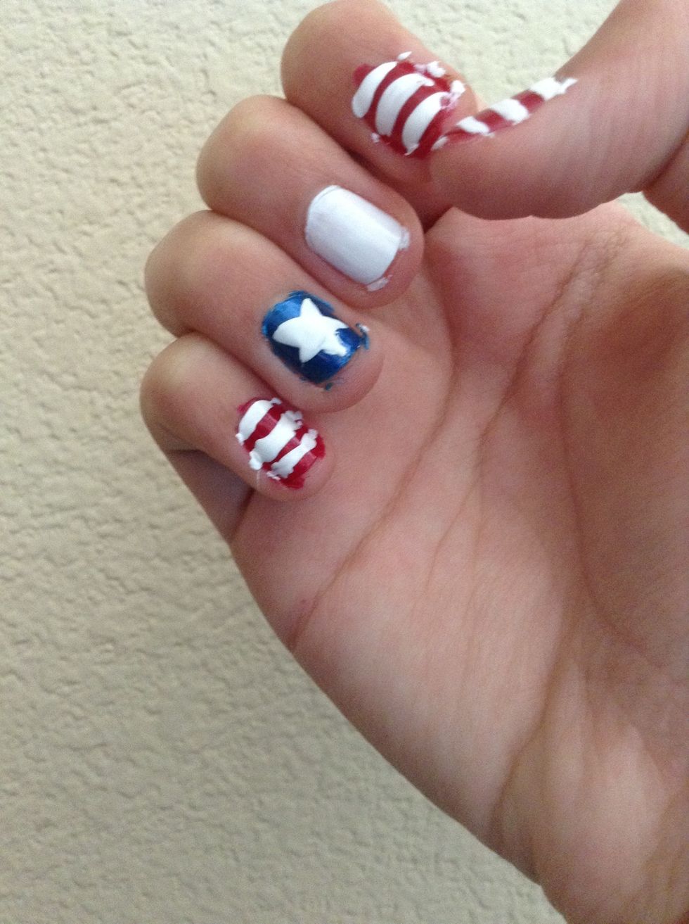 And add a white star to your ring finger