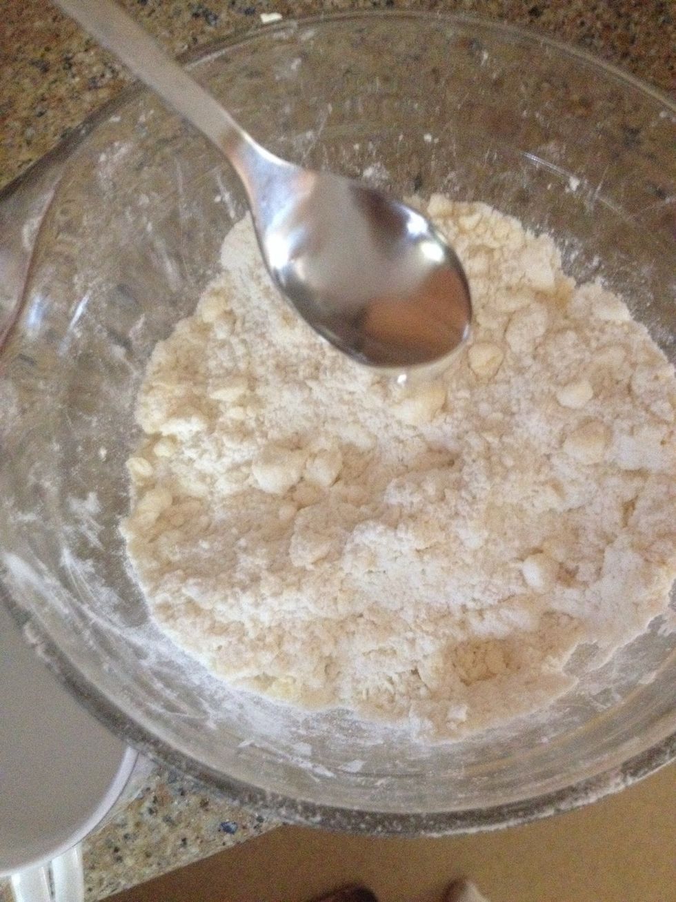 And add in by tablespoon until you can bind the mix together to make a dough ball.