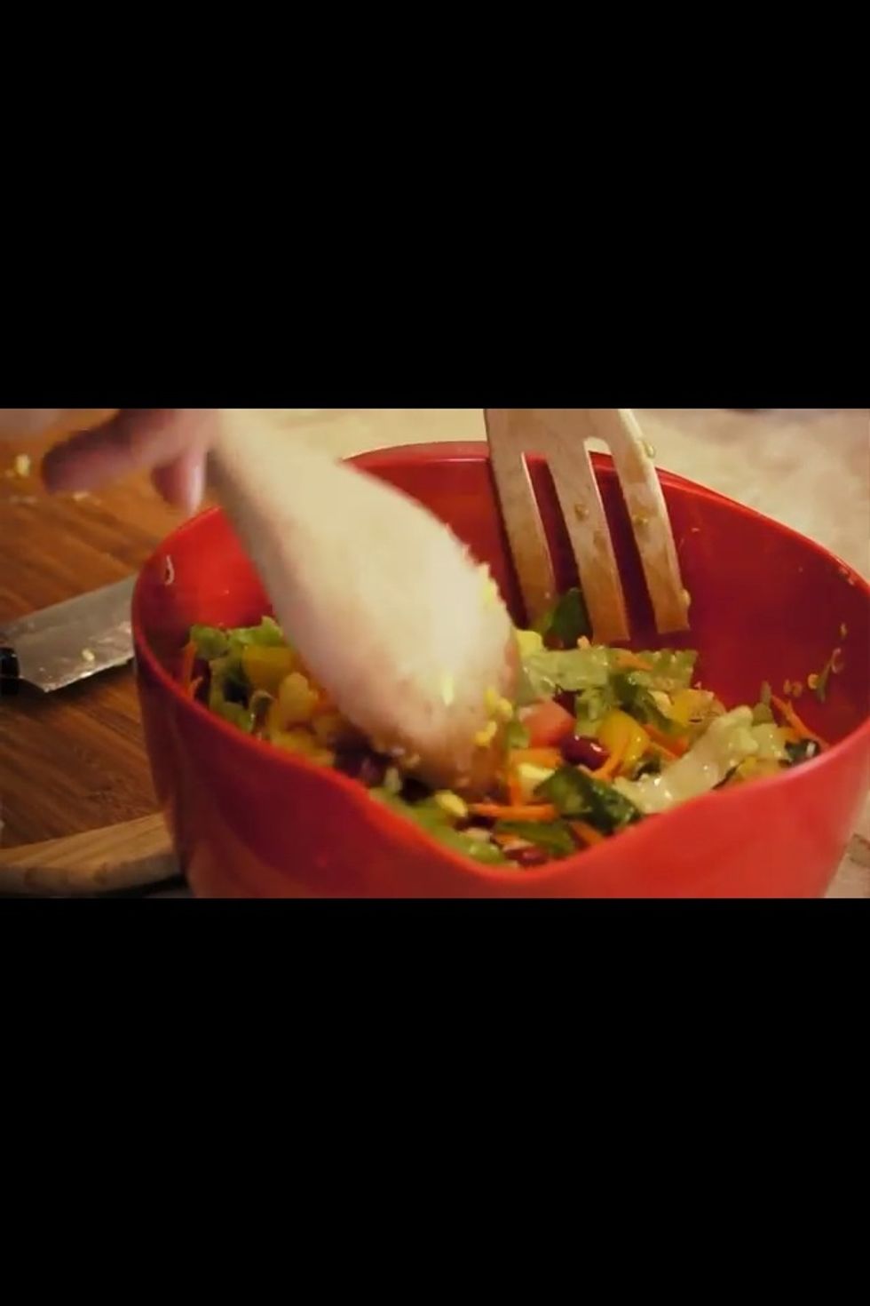 And add some light house - lite salsa ranch or any dressing you like you can add some low fat cheese