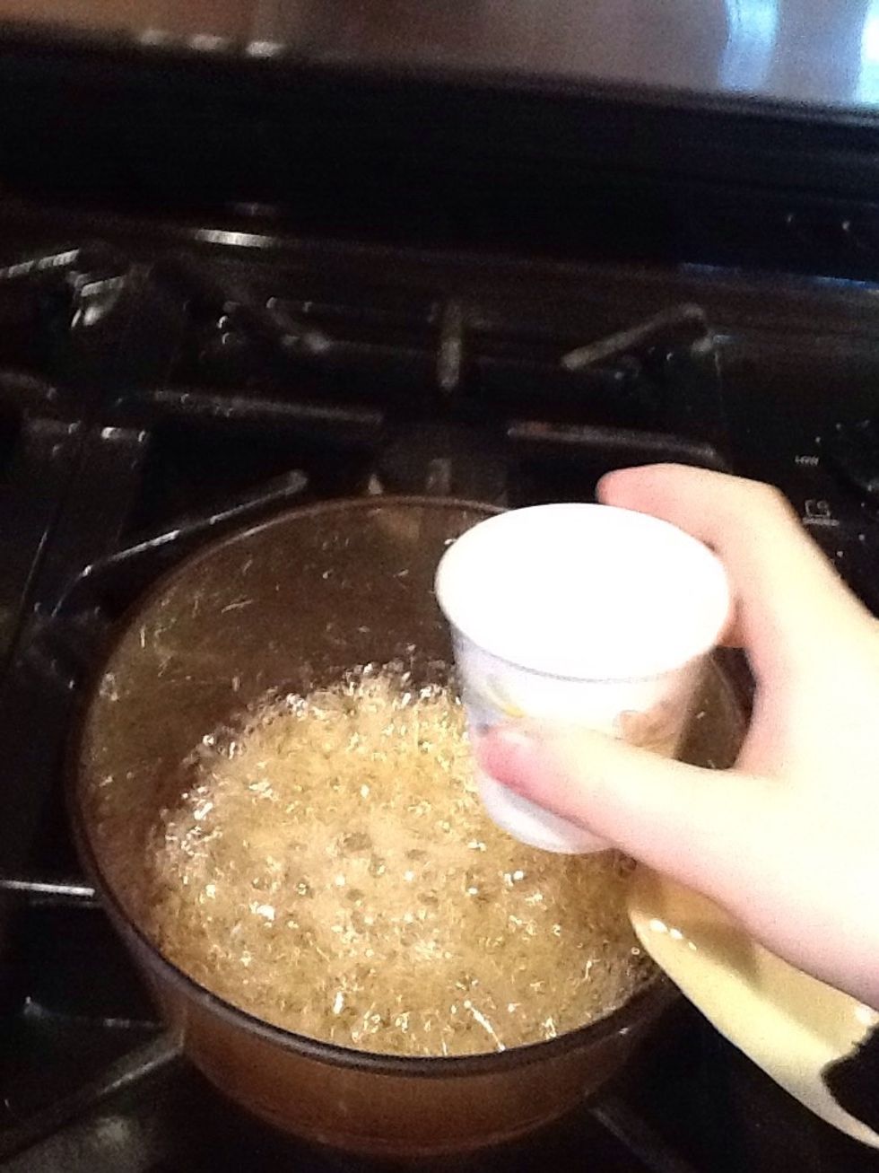 And add some water to slow the bubbles you only need like half a small Dixie cup Warning: it will bubble a lot and make weird sounds