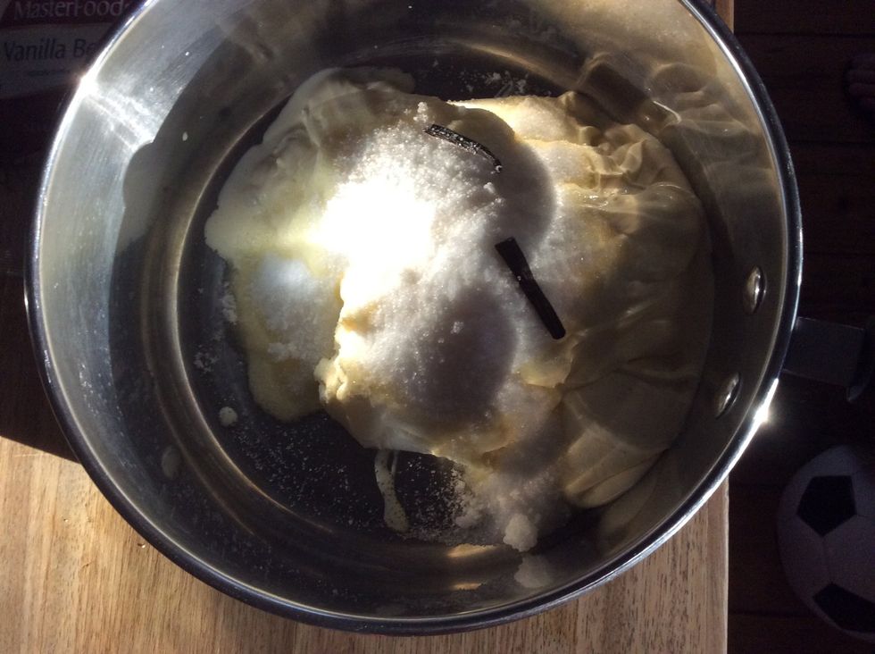 And add the vanilla bean