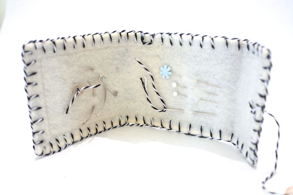 and added my needles!