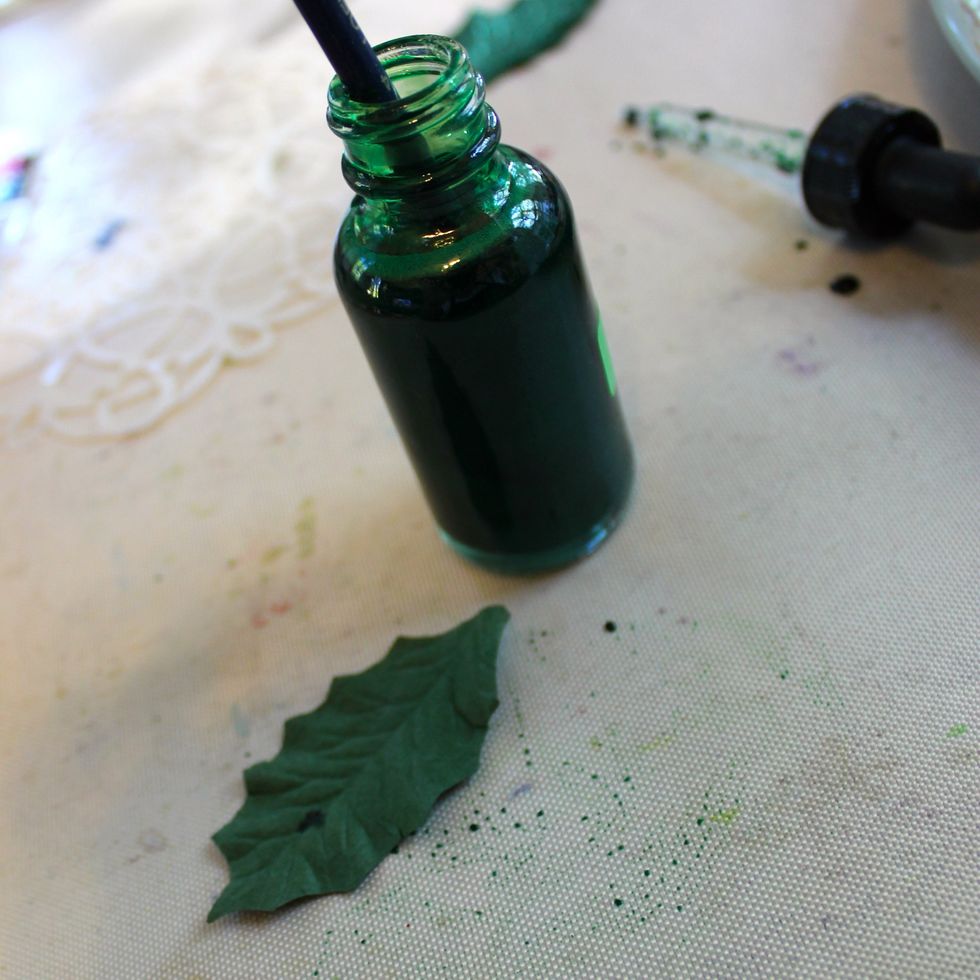 And added some Minx Shimmering Inks (coming out in January) to the leaves.