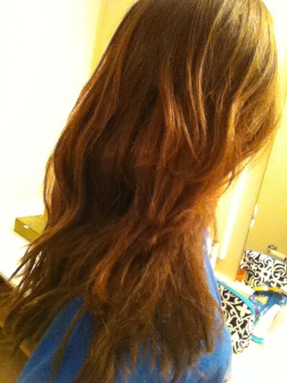 And after a couple hours this is what your hair will look like :)