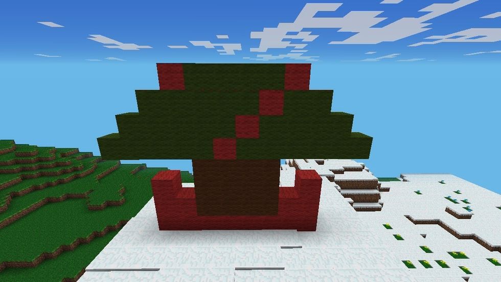 And again but remember to place the red wool in the right place