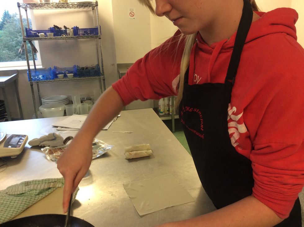 And again, get a new pastry sheet